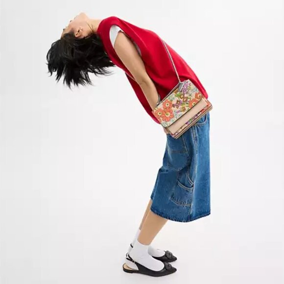 🌸 Coach Klare Crossbody Bag With Floral Print - Picture 6 of 16